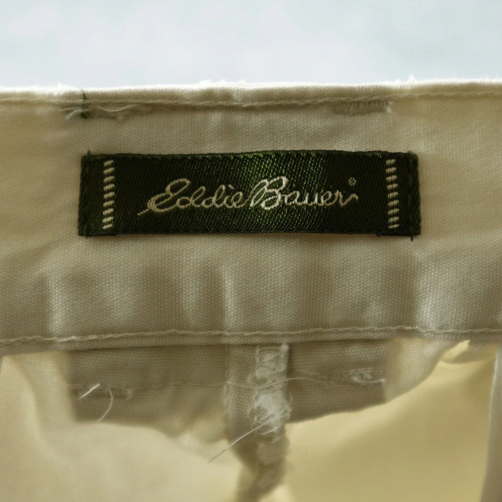 Eddie Bauer Shorts Mens 36 Beige Cargo Utility Cotton Canvas Outdoor Hiking